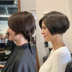 Really Short Bob, Short Bob With Undercut, Blond Pixie, Undercut Bob Haircut, Very Short Bob, Shaved Bob, Bob Ideas, Haircuts Undercut