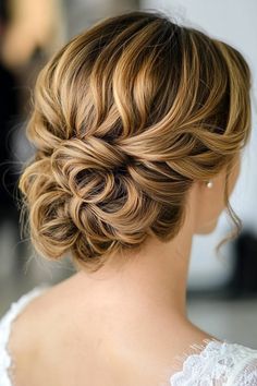 Timeless Elegance: 21 Vintage Updos to Inspire Your Next Look Curled Updo Wedding, Mother Of The Bride Hair Short Curly, Classic Bridal Hair Updo, Bride Updo Brunette, Up Dos For Wedding Bridesmaid, Classic Updo Hairstyles Vintage, Bridesmaids Updos For Medium Hair, Bridesmaid Hair Medium Length Updo, Pretty Updos For Medium Hair