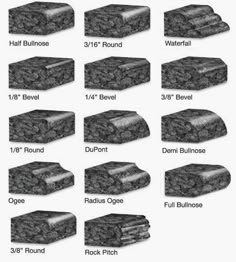 an image of different types of rocks and how they are used to make them look like they