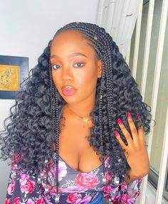 Length: 20 inches, Color: Color 2 Braid Styles 2023, Half Braid Half Crochet Hairstyles, Waves Overnight, Afro Crochet, Braided Braids, Wavy Hair With Braid, Diy Ponytail, Overnight Braids, Crochet Curls