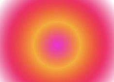 an orange and pink circular pattern with white background