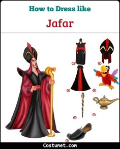 how to dress like jafar from the princess and the frog