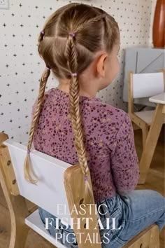 Hair Rubber Bands, Gym Hairstyles, Lil Girl Hairstyles, Pigtail Hairstyles, Baby Girl Hair, Princess Hairstyles, Baby Girl Hairstyles