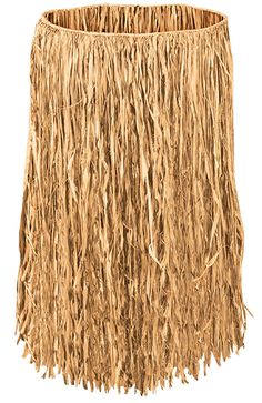 a large grass skirt on a white background