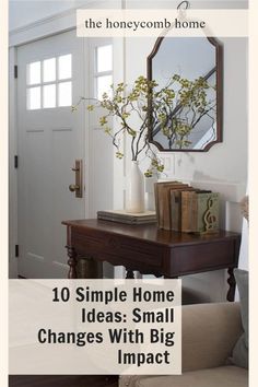 simple home decor accents Simple Home Ideas, Garage Exterior, Simple Home, Creative Wall, Small Changes, Home Office Organization, Affordable Home Decor, Wall Treatments, Great Ideas