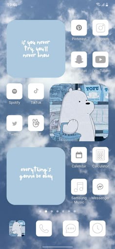 how to make your phone aesthetic, cute homescreen- blue theme(youtube channel-yov) Aesthetic Themes For Iphone Icons, Best Wallpaper Ideas For Phone, How Make Your Phone Aesthetic, Background Phone Ideas, How To Make Wallpaper Aesthetic, Theme Wallpaper Phone Aesthetic, Mobile Customization Ideas, Apps That Make Your Phone Aesthetic, How To Make My Phone Look Aesthetic