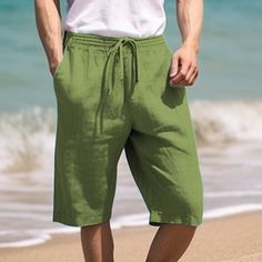 Season:Summer; Fabric:100% Cotton; Gender:Men's; Style:Classic Style,Fashion; Occasion:Holiday,Daily,Casual; Fit Type:Regular Fit; Function:Breathable,Comfort; Waistline:Mid Waist; Pattern:Plain; Design:Straight Leg,Drawstring,Elastic Waist; Brand:OUKU; Pants Type:Shorts,Beach Shorts,Summer Shorts; Fly Type:Drawstring,Elasticity; Front page:FF; Listing Date:12/13/2023; Hips:; Length:; Waist:; Fit US Size:; Fit UK Size:null; Fit EU Size:null; Pants Length:Short Fashion Classic Style, Shorts Linen, Daily Holidays, Mens Shorts Summer, Cotton Fashion, Shorts Summer, Plain Design, Type Of Pants, Pants Length