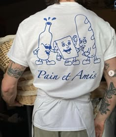 Pain Et Amis T Shirt Easy 30 day return policy Screen Print Aesthetic, Aesthetic Shirt Outfit, Merch Design Ideas, Great Logo Design, Brand Merch, Screen Printed Shirt, Merch Aesthetic