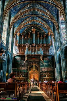 Albi France, Spiritual Places, France Architecture, St Cecilia, Architecture Antique, Random Places, Istoria Artei, Cathedral Architecture