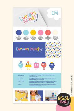 Branding board for a children's tutoring business Kindergarten Branding Design, Preschool Branding Design, Daycare Branding Ideas, Kids Website Design Inspiration, Modern Playful Branding, Kindergarten Branding, Kids Clothing Brand Logo, Childcare Branding