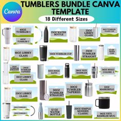 the tumblers bundle can be used for different types of cups and coffee mugs