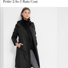 Beautiful Black Raincoat Fitted Raincoat For Rainy Fall Weather, Black Fall Raincoat For Work, Black Fall Workwear Raincoat, Black Raincoat For Workwear In Fall, Chic Long Sleeve Raincoat For Fall, Black Workwear Raincoat For Fall, Elegant Winter Raincoat With Long Sleeves, Elegant Long Sleeve Winter Raincoat, Black Long Raincoat For Work