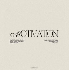 the word motivation written in black on a white background