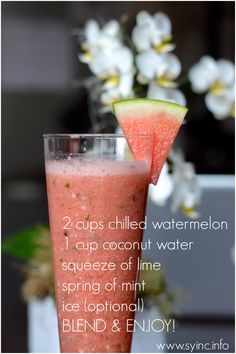 Watermelon coconut water smoothie (with mint lime) Don't lose weight fast, Lose weight NOW!| Amazing diet tips to lose weight fast| dieting has never been easier| lose weight healthy and fast, check it out!| amazing diet tips, lost 20lbs in under a month Coconut Water Smoothie, Coconut Water Benefits, Coconut Health Benefits, Lose 15 Pounds, Fasting Diet, Lose 30 Pounds, Lose 20 Pounds, Healthy Nutrition, Detox Drinks