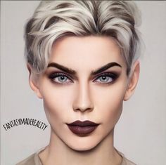 an image of a woman with makeup on her face and hair styled to look like she's from harry potter