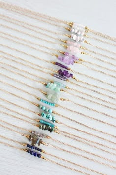 Gemstone Bar Necklace, Bead Bar Necklace, Logam Mulia, Necklace Bar, Bead Bar, Necklace Crystal, Necklace Gemstone, Fashion Ring