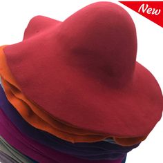 "🎩Wool Felt Capeline Hat Bodies 2 ✅100% Lana wool capeline hat bodies; Sizes: ✅Height - 6'(15cm); ✅Brim width - 4\"( 10cm); ✅Diameter - 16\"(40cm) ✅Tolerance +/- 0,3\"(0,7cm) ✅Weight: 4,23 oz. (120g); ✅Not stiffened; Felt is a wonderfully versatile fabric with a long history. High-quality felt consists out of 100% Lana wool. Blocked by hand with steam and pressure into beautiful hats and exquisite works of art. Felt is also rainproof. It can be cut and will not fray because it has no yarns to u Blank Hats, Hat Base, Long History, Boot Bag, Doll Head, Beautiful Hats, Felt Hat, French Fashion, Body Size