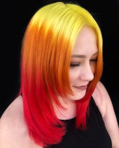 27 Surprisingly Trendy Yellow Hair Color Ideas in 2023 Uncommon Hair Colors, Yellow Hair Color Ideas, Yellow Hair Dye, Natural Dark Hair, Yellow Hair Color, Shot Hair, Hair Colour Design