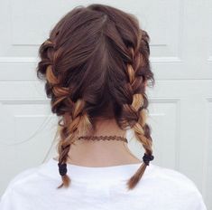 Pinterest: Kaybaaaaby☽ ☼☾ French Braids, Boring Hair, Cut Her Hair, Good Hair Day, Plaits, Bad Hair Day, Love Hair