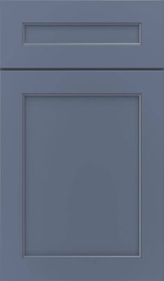 a gray kitchen cabinet door with two drawers