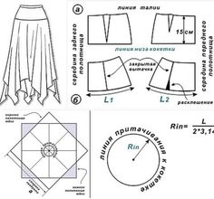 the instructions for how to make a skirt with an attached waist and side slits