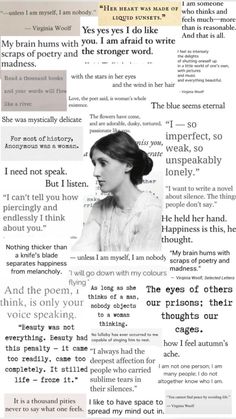 a newspaper article with an image of a woman's face and words on it