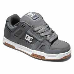 DC STAG 320188 Grey/Gum(2GG) Mens Skateboard Shoes Gum Brands, Dc Shoes Men, Shoe Inspo, Swag Shoes, Dc Shoes, Leather Shoes Men, Dream Shoes, Dc Sneaker, Skate Shoes