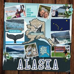 alaska collage with images of people and animals