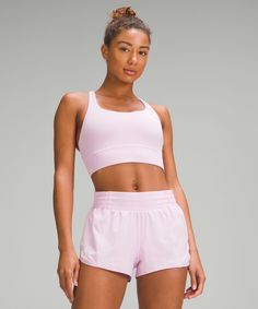 Voted most likely to be worn multiple times a week. This all-sport bra is a favourite for comfort and versatility. Designed for Yoga and Training. Intended for medium-impact activities. Pockets for optional, removable cups. Lululemon Sports Bra, Longline Bra, Sport Bra, Sport Bh, Sports Skirts, Womens Bras, Support Bras, Long A Line, Tank Shirt