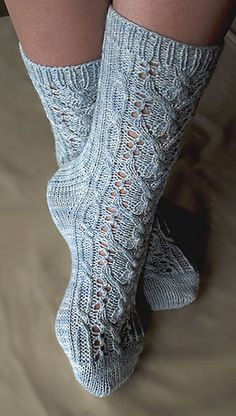 Wishbone-lace-socks-for-etsy_medium Cashmere Socks, Hand Knit Socks, Crochet Socks, Knitted Socks, Sock Knitting Patterns, Socks Sneakers, Lace Socks, Fingerless Mittens, Knit In The Round