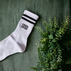 Please note that if you want to embroider an icon, it should not have small details. If you would like to have more text, please choose this listing: https://www.etsy.com/listing/1589699169/custom-embroidered-socks-custom-gift-for?click_key=47630ba136757898af39c400c22f57da3de646e1%3A1589699169&click_sum=abd8f886&ref=shop_home_active_34&crt=1 High quality custom embroidery socks! Composition: 85% combed cotton, 10% polyamide fiber, 5% elastane. These socks are made from combed cotton for a comfor White Socks For Winter Gifts, White Winter Socks As Gift, White Winter Gift Socks, Customizable White Socks As Gift, Customizable White Socks For Gifts, Customizable White Socks For Gift, Comfortable White Socks With Letter Print, White Cotton Socks For Gifts, White Cotton Socks As A Gift