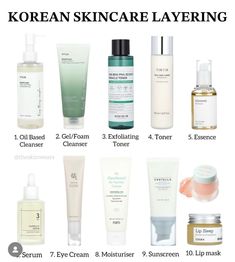 Korean Skincare Order, Skin Care Korean Products, Beauty Maintenance Routine, Selfcare Recipes, Skincare Layering, College Requirements, Body Maintenance, Maintenance Routine, Skin Therapist