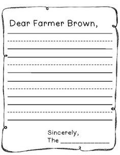 the dear farmer brown poem is shown