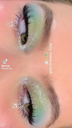 Makeup Tiktok, Face Charts, Graphic Makeup, Rave Makeup, Green Makeup, Make Up Tutorials