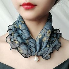 Scarf Rings, Scarf Women Fashion, Pearl And Lace, Scarf Sale, Plus Size Bra, Elastic Hair Bands, Bra Women, Silk Scarves, Square Scarf