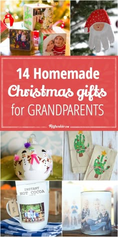 14 Homemade Christmas Gifts for Grandparents via @tipjunkie Homemade Gift For Grandma, Christmas Presents For Grandparents, Grandparents Diy, Christmas Gifts For Grandparents, Diy Pool Ideas, Diy Gifts For Grandma, Diy Easter Basket