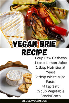 VEGAN BRIE RECIPE Vegan Brie Cheese Recipe, 21st Birthday Dinner Party, Recipes With Nutritional Yeast, Vegan Brie, Fermented Cheese, Daughters 21st Birthday, 21st Birthday Dinner, Vegan Appetizer Recipes, Brie Cheese Recipes