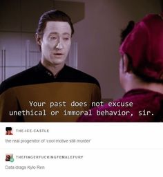 an image of a tweet from the star trek movie that appears to be funny