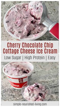 cherry chocolate chip cottage cheese ice cream