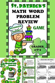 the st patrick's math word problem game