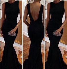 High Neck Dress Formal, Prom Dresses Long Black, Black Mermaid Prom Dress, Long Black Evening Dress, Backless Evening Dress, Prom Dresses 2015, Boho Dresses Long, Black Mermaid, Black Prom Dress