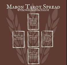 a poster for the march tarot spread with pictures of wheat stalks and words that read, what do i need to know about it?