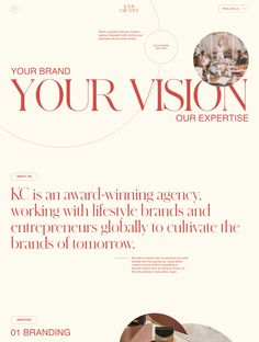 an advertisement for the brand your vision