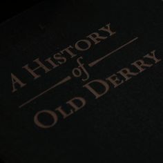 an old derby book sitting on top of a table