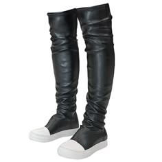 PRICES MAY VARY. Heel approximately 0.78 inches. Platform approximately 0.78 inches. The thigh high boots are made of vegan-friendly PU leather with soft lining, very comfortable. Soft padded insole and anti-skid rubber sole, comfortable. Easy to pull on and take off the boots. Suitable for many occasions, work, nightclub, wedding, party, shopping and vacation. How To Wear Thigh High Boots, Thigh Boots, Thigh Boot, Boots For Women, Thigh High Boots, Shoe Store, Thigh High, Over The Knee Boots, Thigh Highs