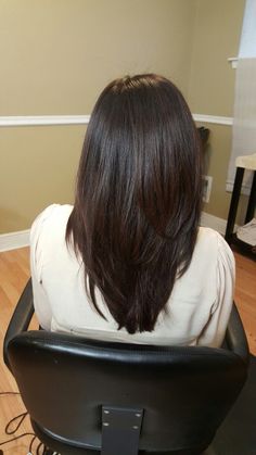 Straight Haircut, V Cut Hair, Haircuts For Long Hair With Layers, Medium Layered Hair, Hair Down, Hairstyles Long