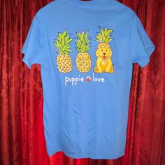 Shirt Bundle Steal Deal: Put Any 10 T-Shirts Or Shirts (No Hoodies, Sweatshirts Or Sweaters) In Your Bundle, And I Will Send You An Offer For 50% Off The Total. Puppie Love Brand Pineapple Pup Short Sleeve T-Shirt, Size Small. Brand New With Sticker Tag Still Attached. Color Is Blue Chest Is 36 Inches Length From Neck To Hem Is 27 Inches Star Wars Tee Shirts, Pineapple Shirt, Star Wars Tees, Retro Brand, Black Tie Dye, Blue T Shirt, Love Shirt, Tie Dye T Shirts, Red Tshirt