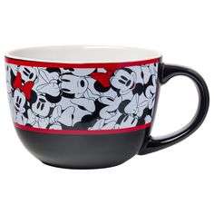 PRICES MAY VARY. OVERSIZED COFFEE MUG: Our extra-large ceramic Soup mug holds 24-ounces of your favorite beverage, soup, or ice cream, features the iconic Minnie Mouse alongside her famous polka dot style MULTIPLE USES: Not just for Soup , our novelty Soup mug can also be used as a paperweight, storage for pens or loose change, or even mug cakes SAFETY AND CARE: Our oversized ceramic Soup mug is BPA-free and toxin-free. Hand-wash only; not suitable for dishwasher or microwave OFFICIALLY LICENSED: Have confidence knowing you are purchasing an officially licensed Disney's Minnie Mouse oversized Soup mug from Silver Buffalo MAKES A GREAT GIFT: This oversized novelty ceramic Soup mug makes a great gift for all the Disney's Minnie Mouse fans in your life, whether it's for girls, boys or adults Polka Dot Style, Disney Mugs, Polka Dots Fashion, Mug Cakes, Loose Change, Soup Mugs, Disney Collectables, Toxin Free, Mug Cake