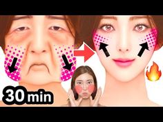 30MIN🔥 FULL FACE LIFTING EXERCISE FOR BEGINNERS! Get Younger Glowing Skin, Anti-Aging,Prevent Jowls - YouTube Natural Facial Hair Removal, Sagging Cheeks, Mouth Wrinkles, Yoga Face, Exercise For Beginners