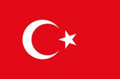 the flag of turkey with a star and crescent on it's left hand side